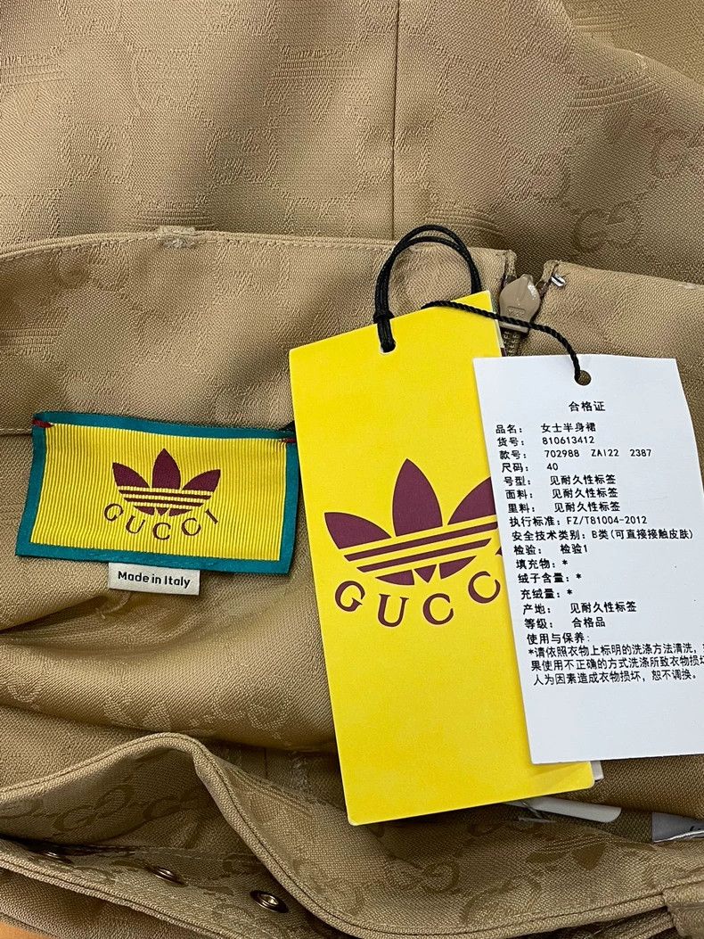 Other Gucci Co-branded khaki colour old flower dark pattern prin Size 26" / US 2 / IT 38 - 4 Thumbnail