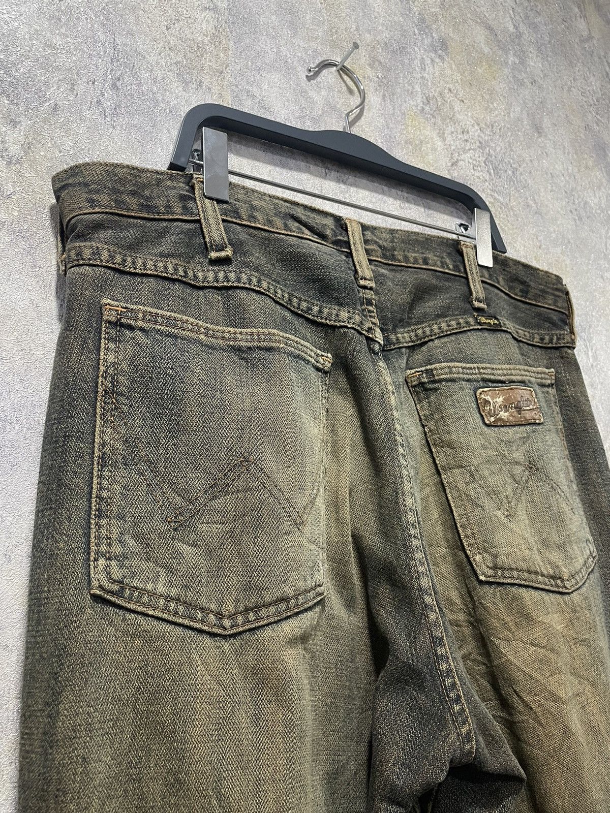 Japanese Brand × Vintage × Wrangler 🔥🔥Vintage wrangler distressed denim thrashed🔥🔥 Size US 32 / EU 48 - 3 Thumbnail
