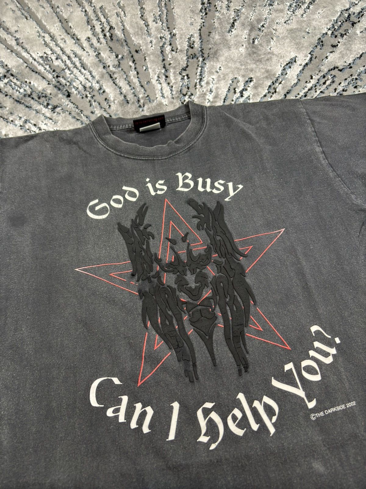 Japanese Brand Vintage Faded Devil Opium Affliction band rock Metal t shirt Size US M / EU 48-50 / 2 - 2 Thumbnail