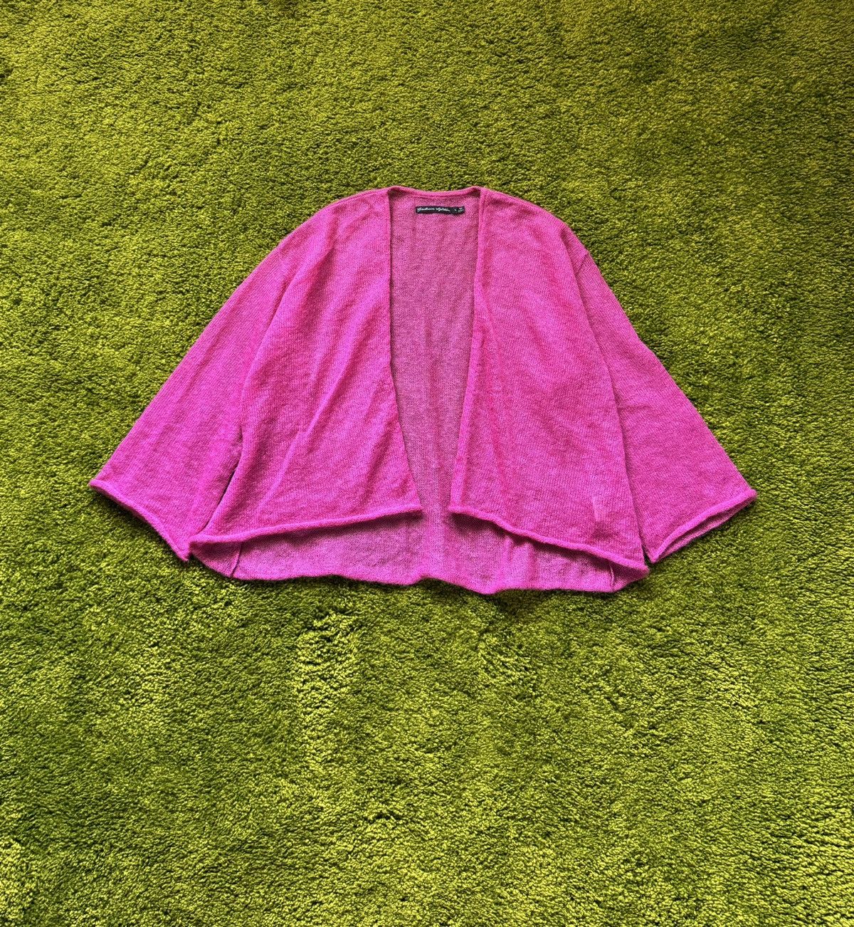 Designer Gudrun Sjoden spider web mesh mohair cardigan sweater Size L / US 10 / IT 46 - 1 Thumbnail
