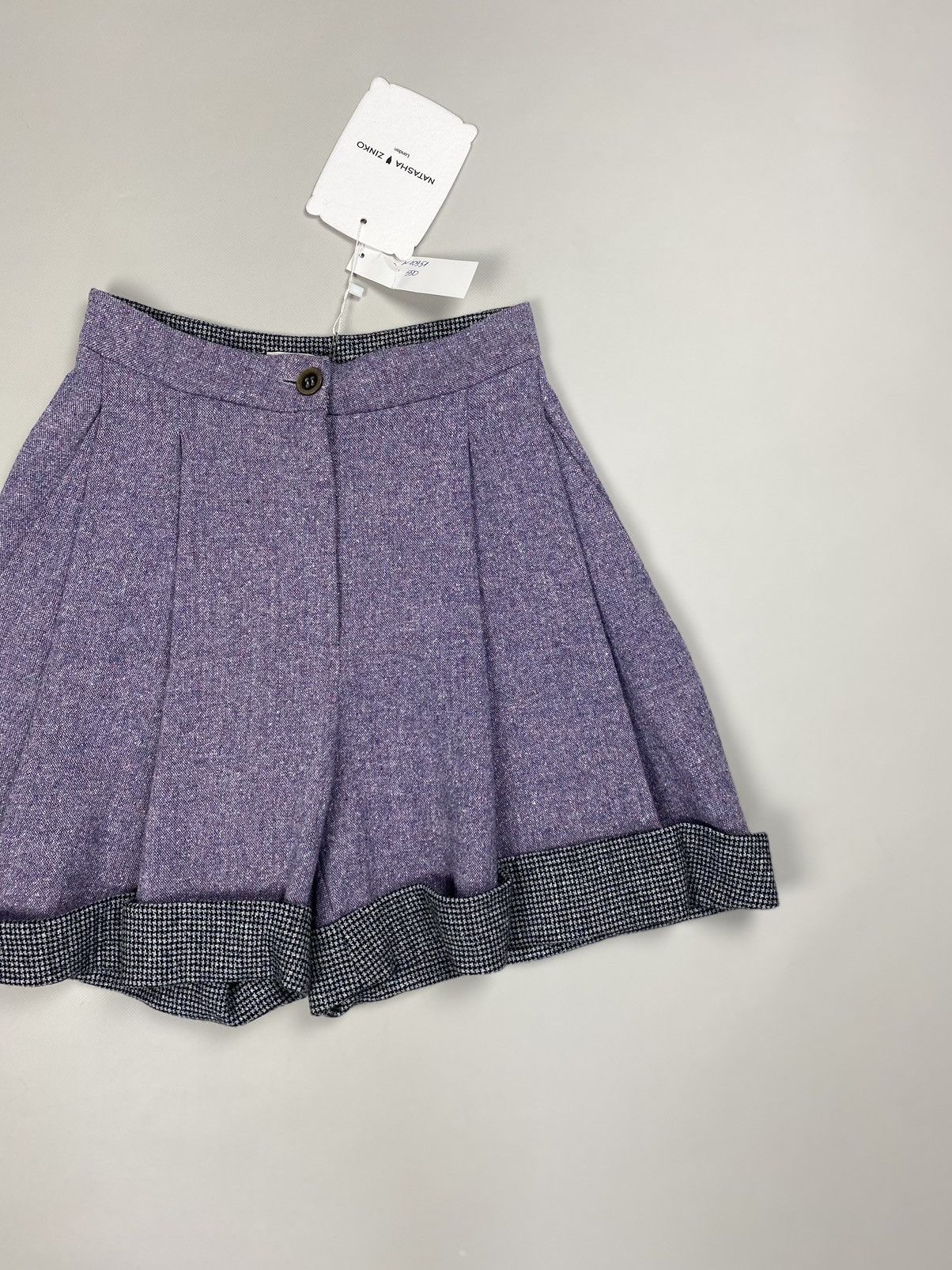 Designer × Natasha Zinko BNWT! Natasha Zinko ladies wool blend high rise shorts Size 25" / US 0 / IT 36 - 3 Thumbnail