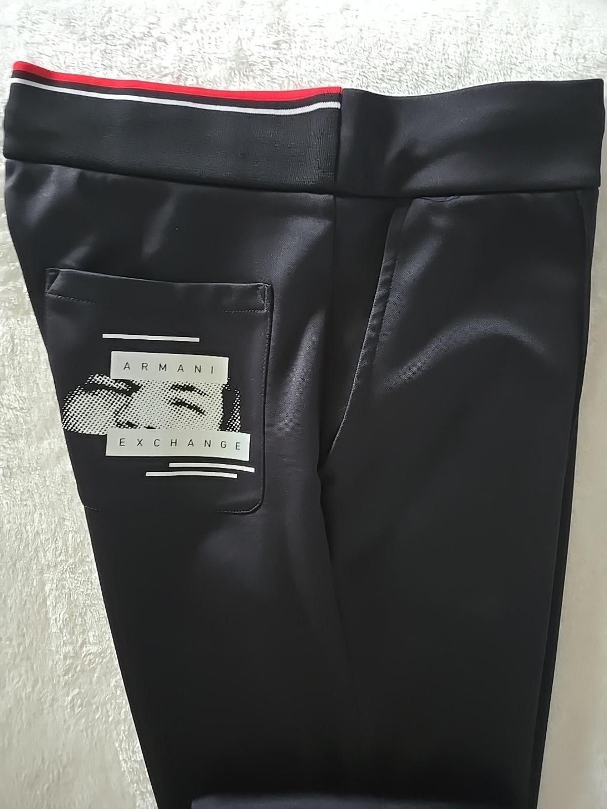 Armani Exchange Armani Exchange Mens S Jogger Pants 30x28 Black Athletic New Size US 30 / EU 46 - 9 Thumbnail