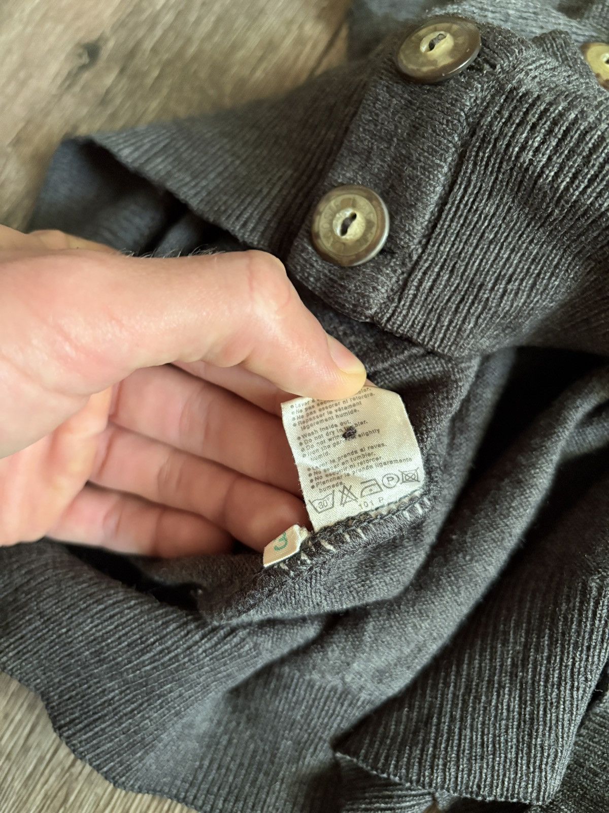 Lacoste Vintage 1980s Lacoste Chemise Wool Cardigan Vest Sweater Size US XL / EU 56 / 4 - 8 Thumbnail