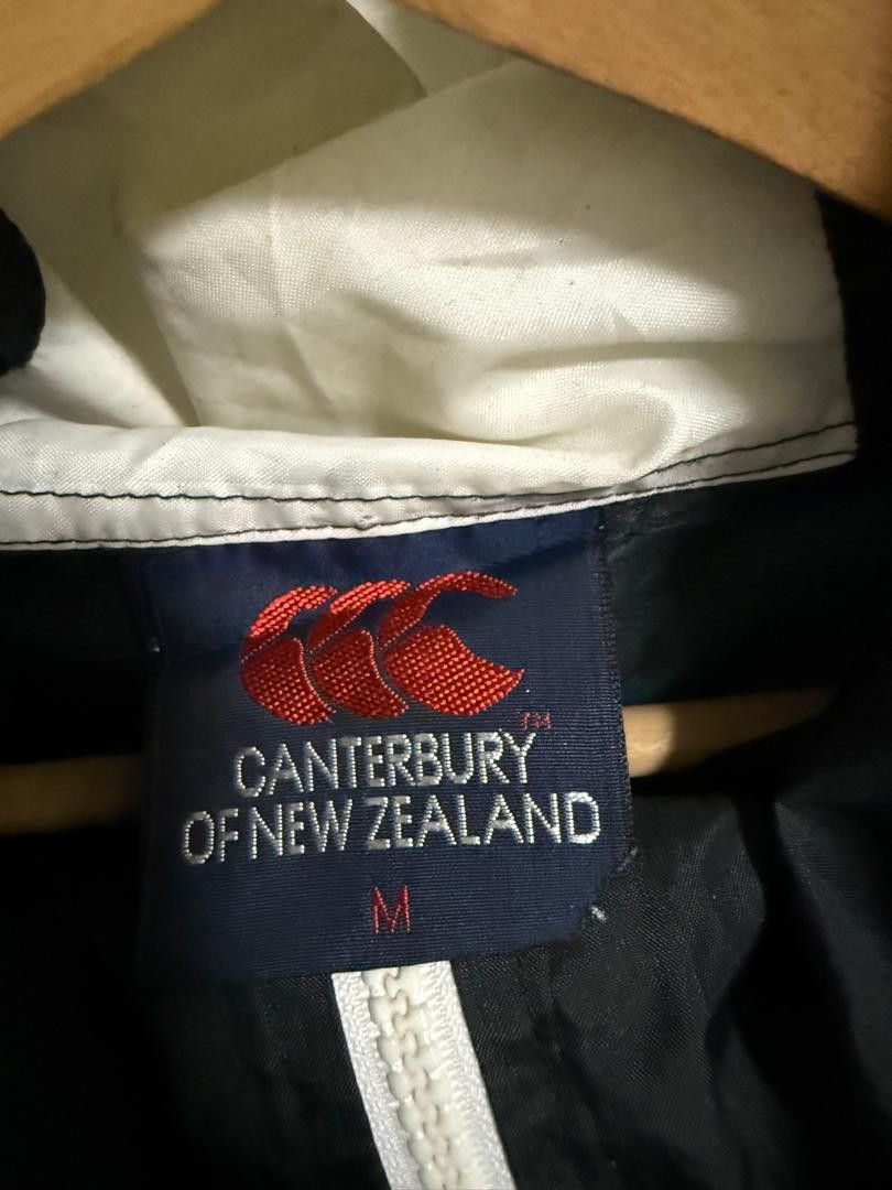All Blacks × Canterbury of New Zealand × Vintage Canterbury All Black Windbreaker Big Logo ( big size ) Size US M / EU 48-50 / 2 - 5 Thumbnail