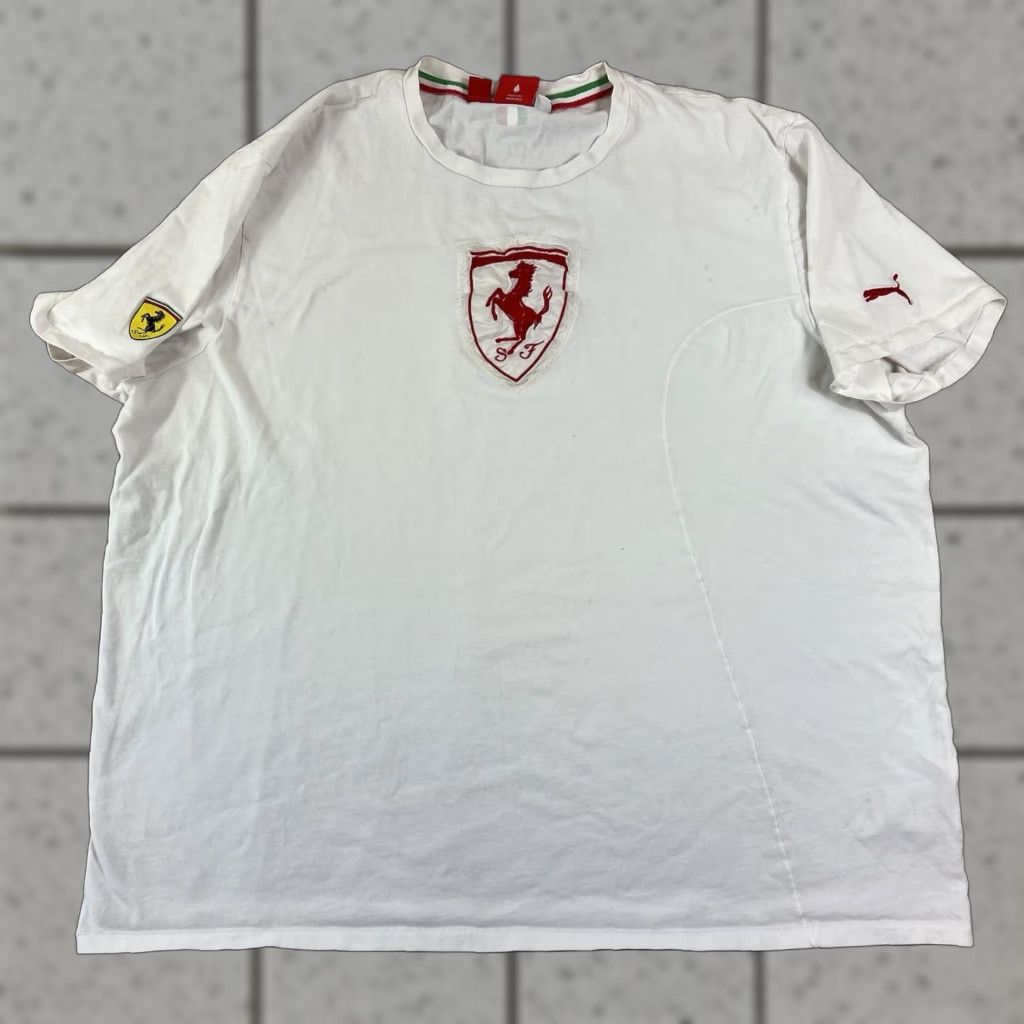 Puma PUMA T-Shirt White 2XL Cars Sports Classic Official Racing Scuderia Ferrari Mens Shirt Size US XXL / EU 58 / 5 - 1 Thumbnail