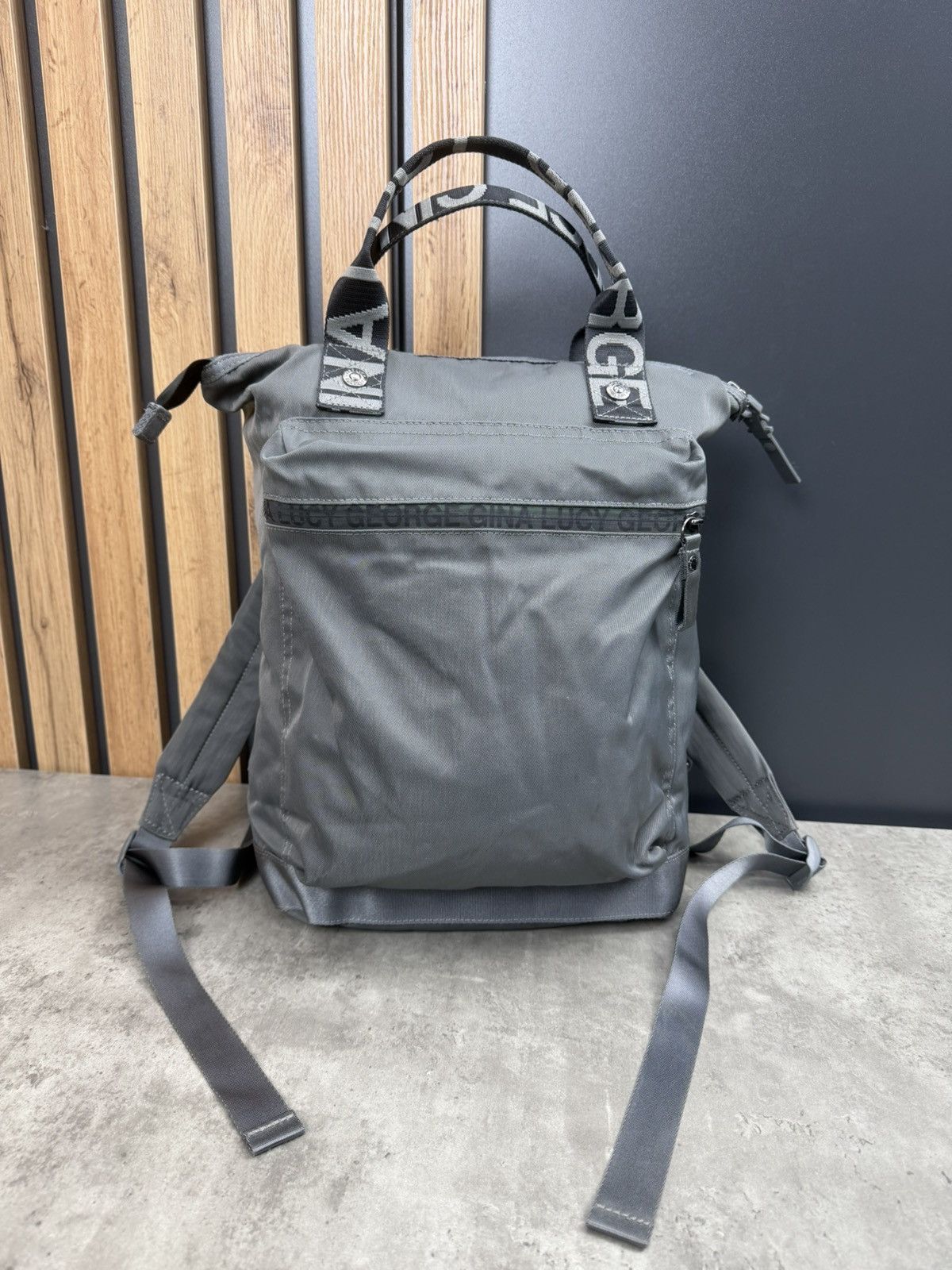 Vintage George Gina & Lucy Monokissed Gray Backpack Size ONE SIZE - 12 Thumbnail