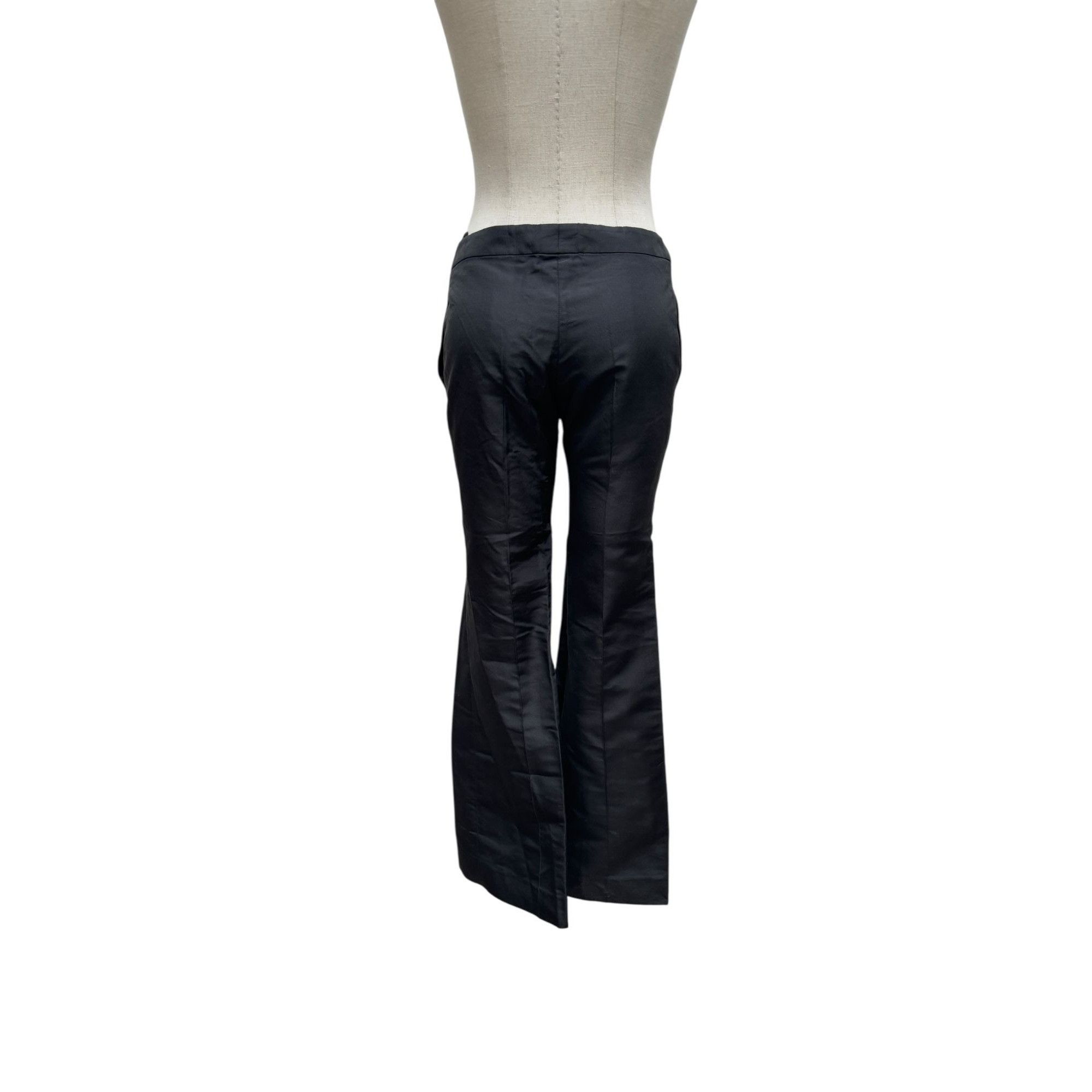 Alexander McQueen Alexander McQueen FW 2002 Black Silk Pants Size IT 42 fits U Size 27" / US 4 / IT 40 - 4 Thumbnail