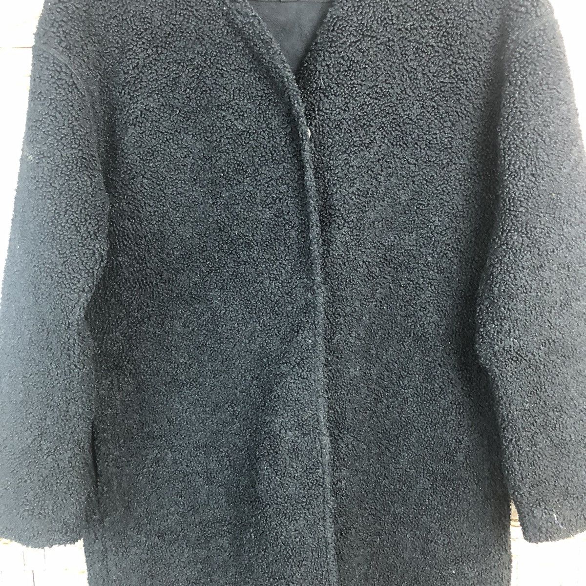 Homespun Knitwear Uniqlo Black Cardigan fleece Knitwear #A208 Size M / US 6-8 / IT 42-44 - 6 Thumbnail