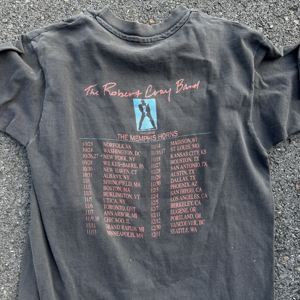 Vintage vintage 1988 robert cray tour tee Size US L / EU 52-54 / 3 - 2 Thumbnail