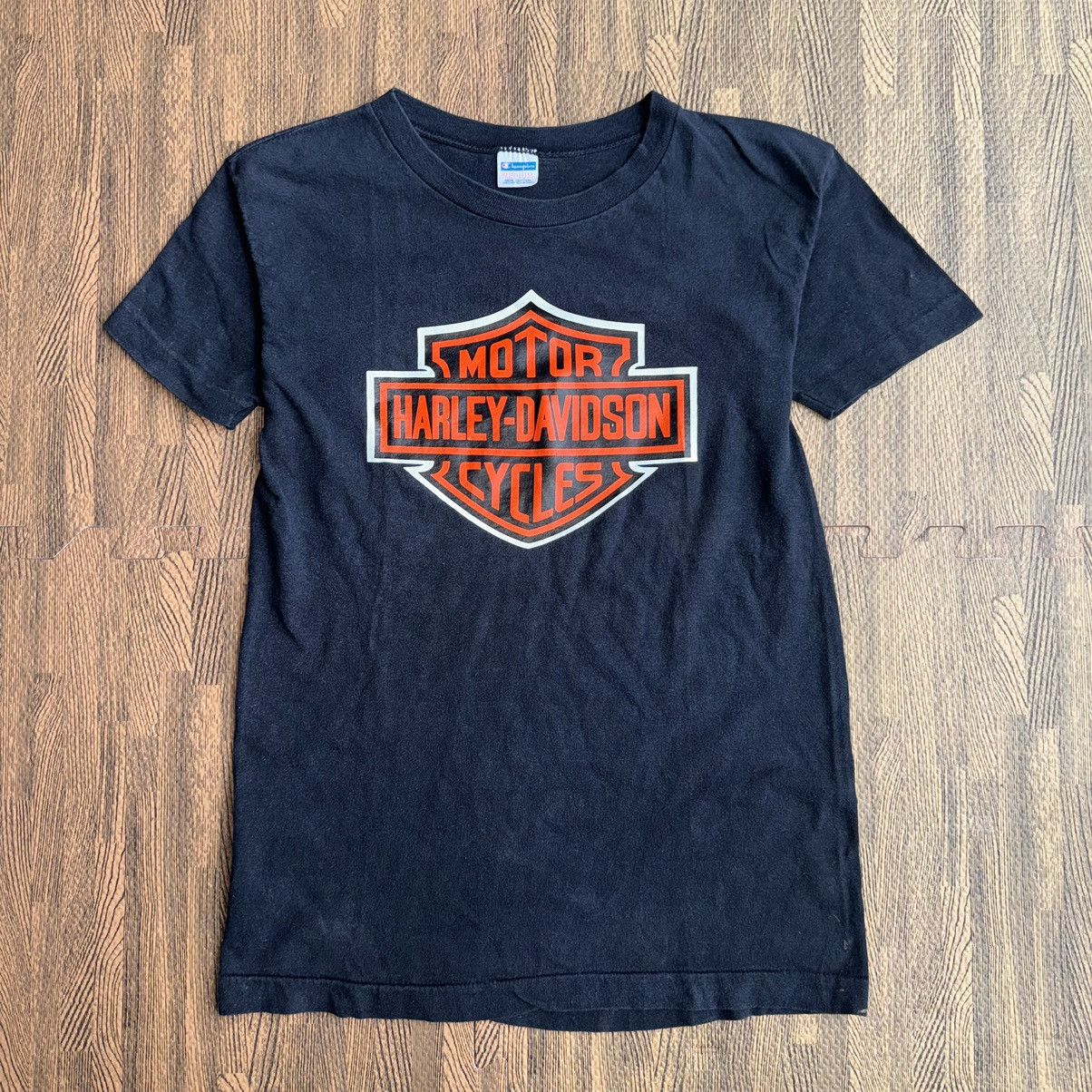 Harley Davidson × Vintage 1970’s Harley Davidson tee, 3D emblem style Size US S / EU 44-46 / 1 - 6 Thumbnail