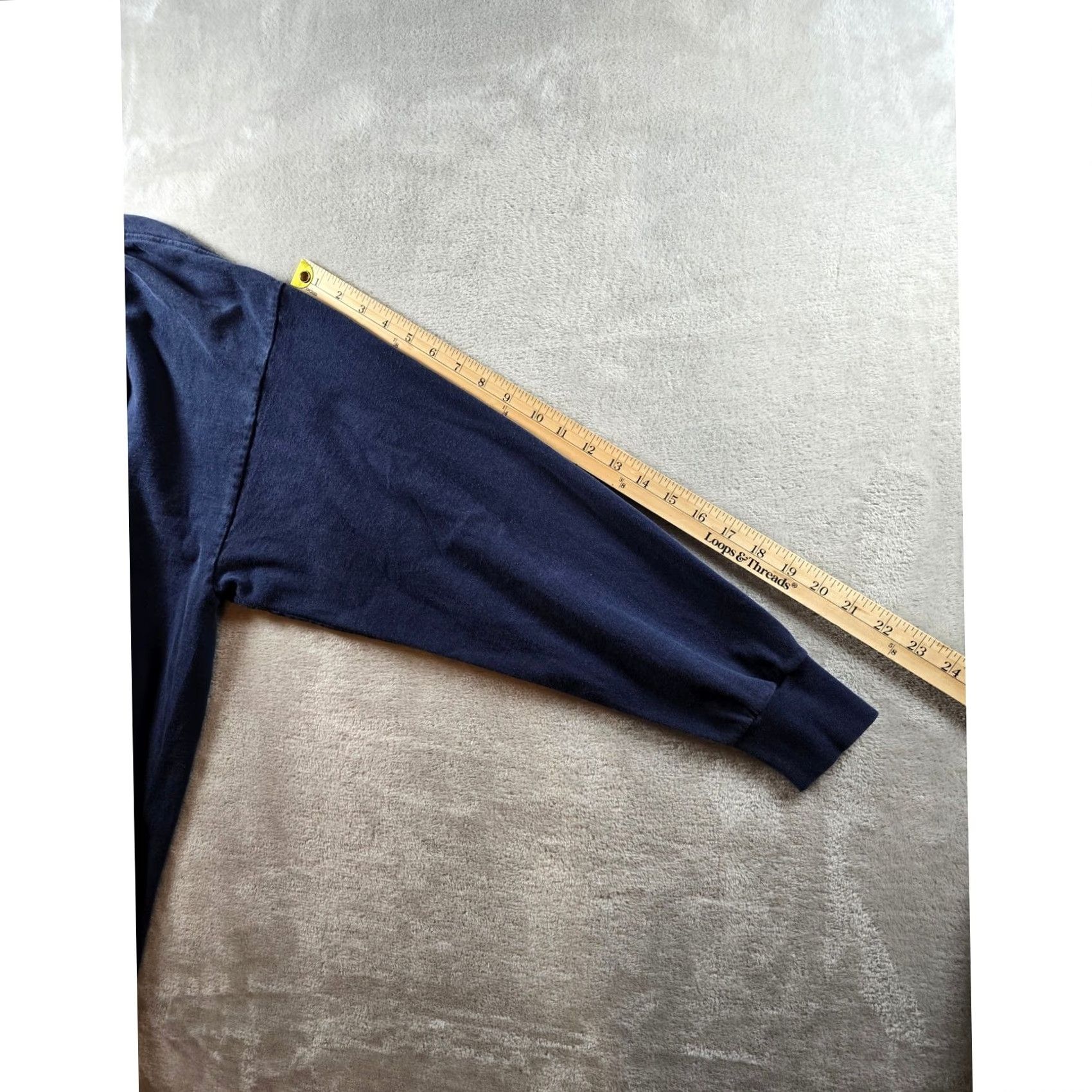 Lee VINTAGE Lee T Shirt Mens XXL Blue Long Sleeve Crew Neck USA Made Size US XXL / EU 58 / 5 - 7 Thumbnail