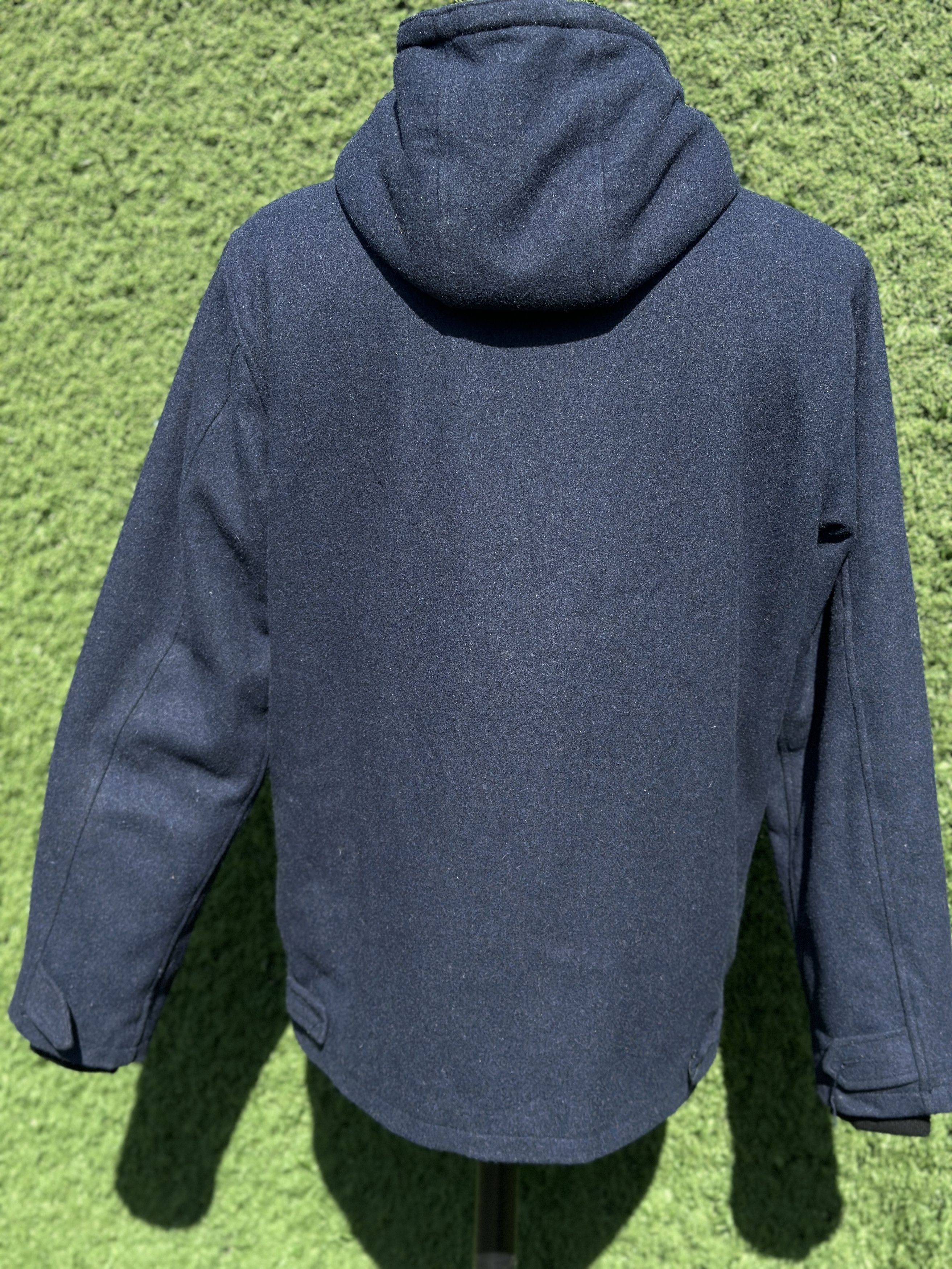 Carhartt Carhartt Court Coat Hooded Jacket Navy Wool Blend Utility L Size US L / EU 52-54 / 3 - 5 Thumbnail