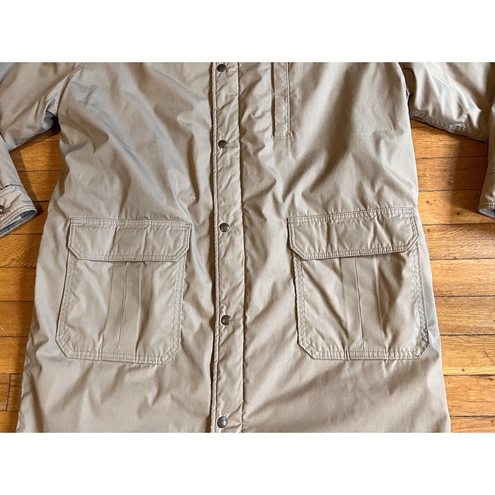 Vintage VINTAGE L.L. Bean Coat Chore Long Wool L Beige Men’s Large 90s Jackets & Coats Size US L / EU 52-54 / 3 - 3 Thumbnail