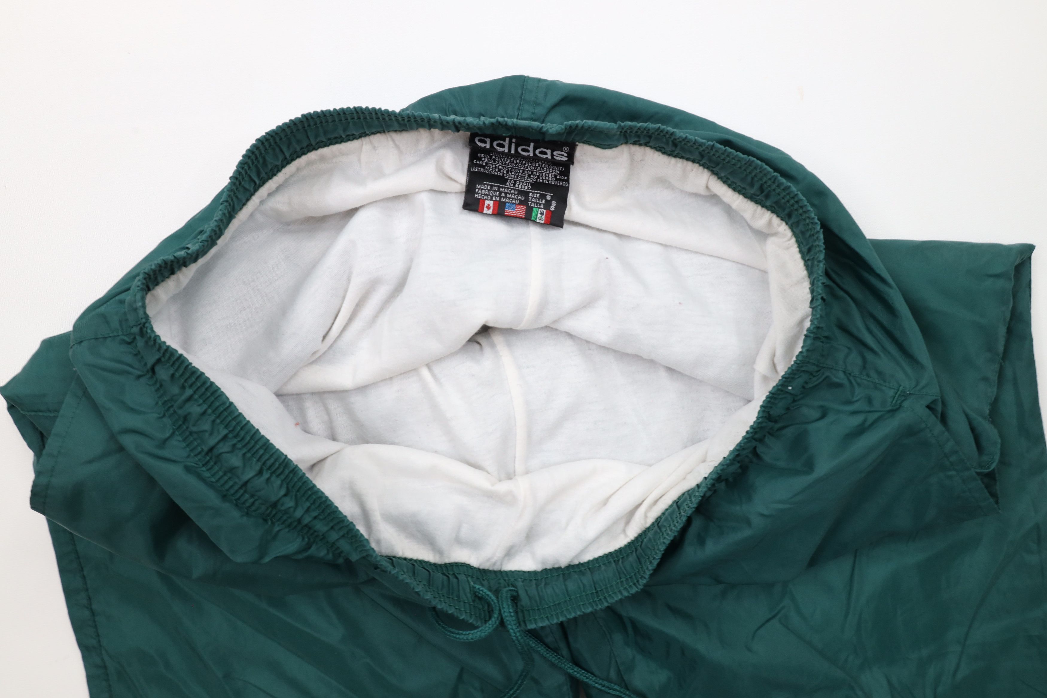 Adidas × Vintage Vintage 90s Adidas Lined Nylon Joggers Jogger Pants Green Size 30 - 9 Thumbnail