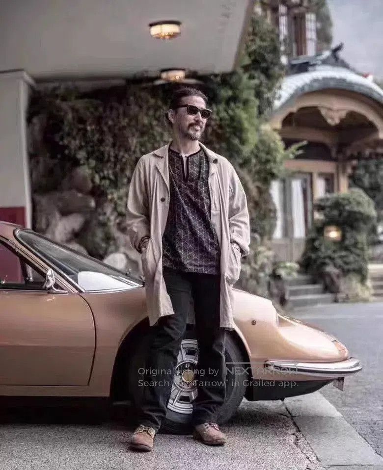 Visvim Black Long Coat with 'PEERESS' Embroidered Detail. Size US M / EU 48-50 / 2 - 8 Thumbnail