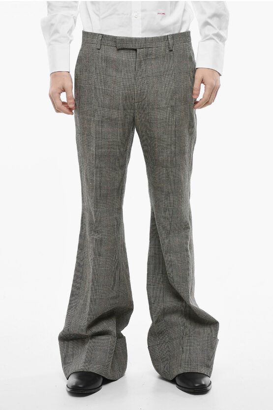 image of Gucci Og1Mm0424 Distrct Bootcut Pants In Grey, Men's (Size 34)