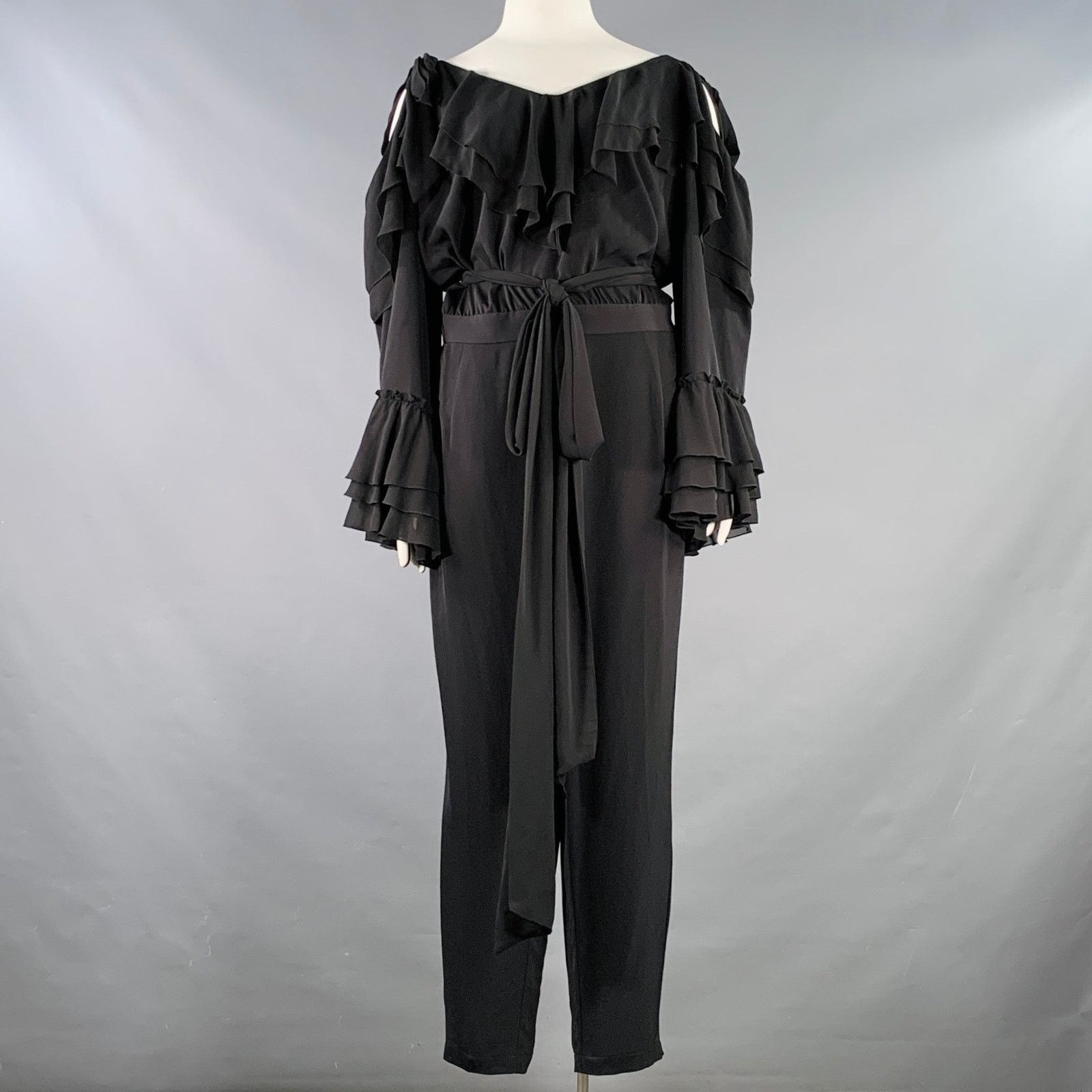 Rodarte RODARTE x UNIVERSAL STANDARD Black Polyester Ruffled Size 42" / US 20 - 1 Thumbnail