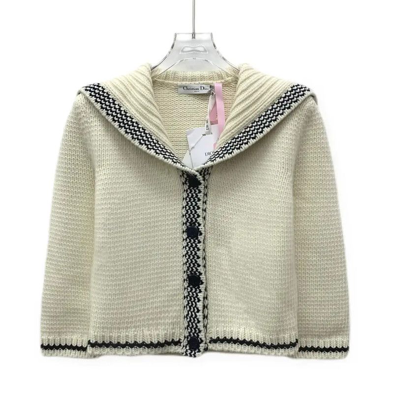 Dior Dior Beige Wool Pullover Sweater for Women 0089 Size XS / US 0-2 / IT 36-38 - 1 Thumbnail