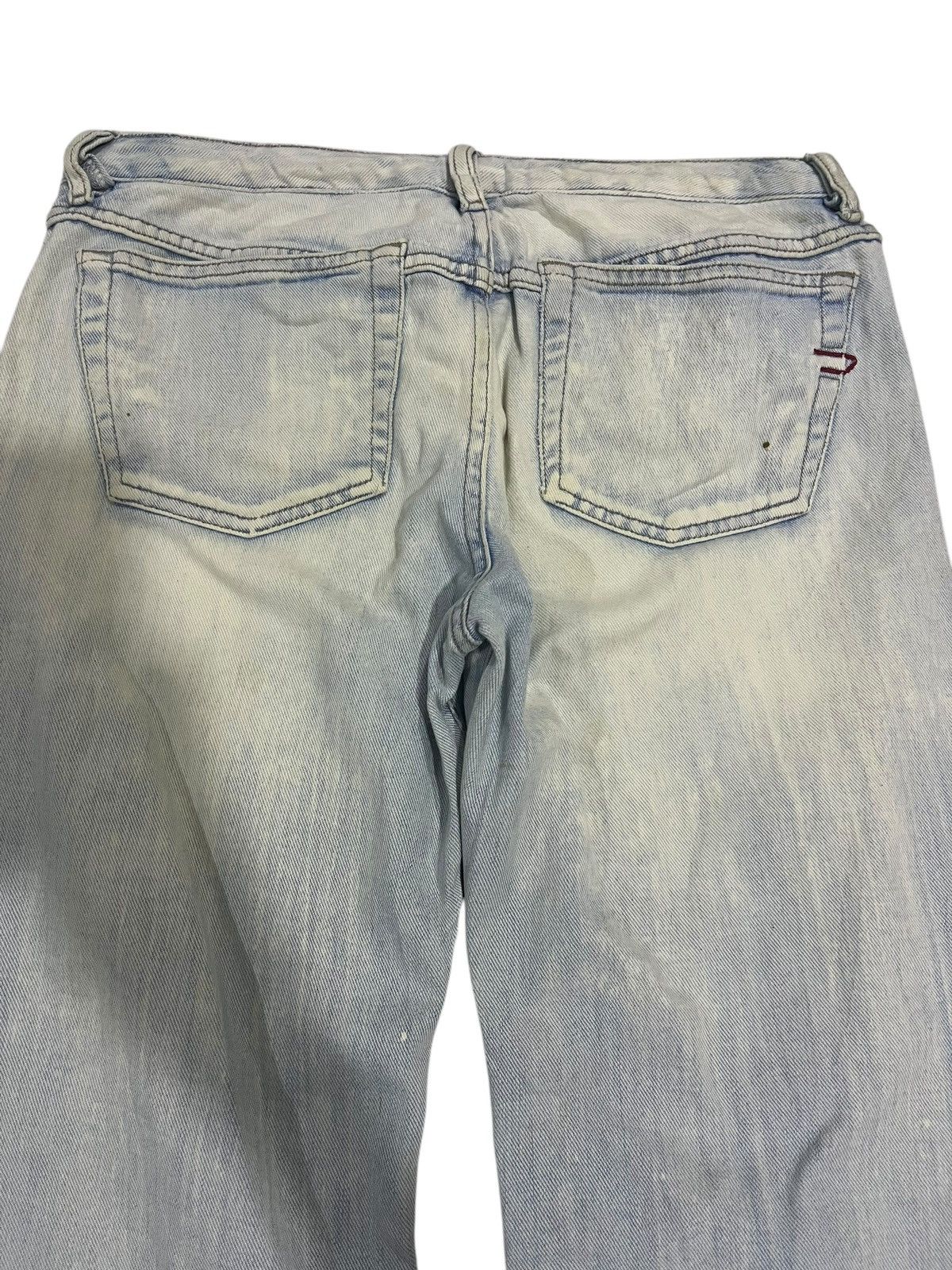 If Six Was Nine VINTAGE Y2K DIESEL LIGHT BLUE WASHED DENIM Size US 30 / EU 46 - 9 Thumbnail