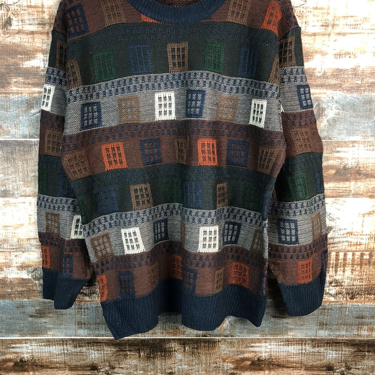 Homespun Knitwear Japan vintage streetwear Brown Knitwear #A2342 Size US M / EU 48-50 / 2 - 3 Thumbnail