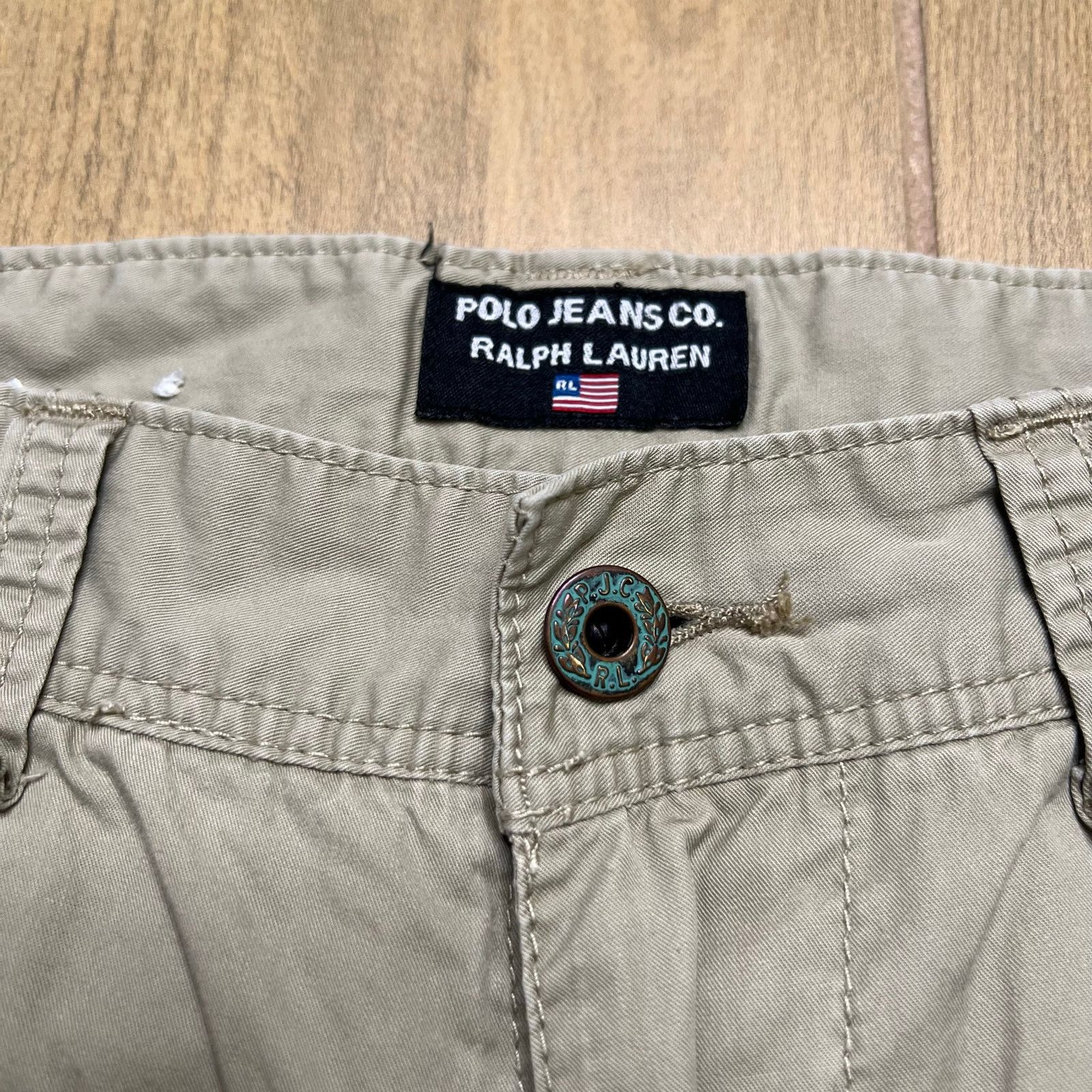 Polo Ralph Lauren Vintage Polo Ralph Lauren Ripstop Cargo Shorts Military 30 Size US 30 / EU 46 - 10 Thumbnail