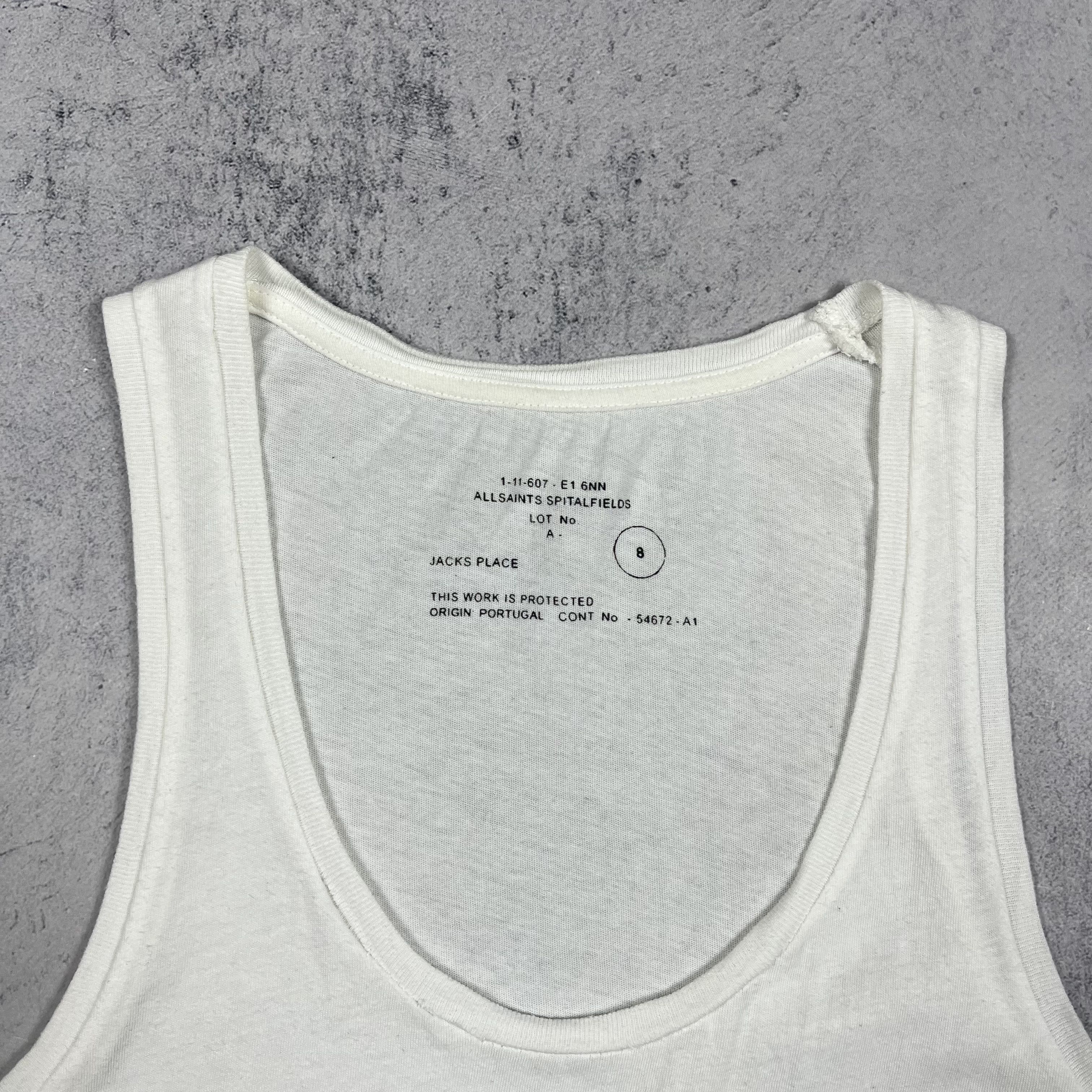 Allsaints Ladies AllSaints Bled Stamp Y2K Art Sleeveless Tank Top Size M / US 6-8 / IT 42-44 - 10 Thumbnail