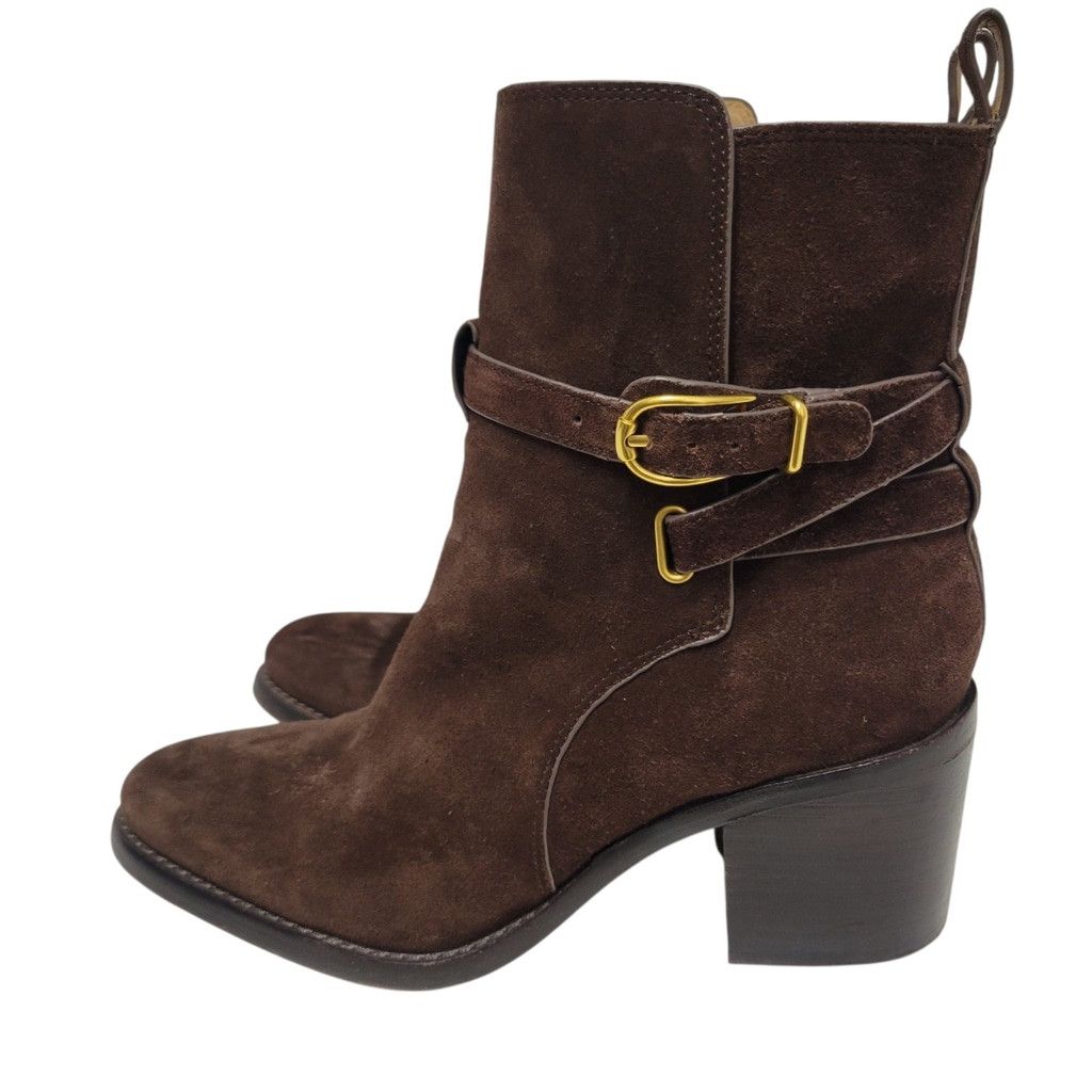 Veronica Beard VERONICA BEARD Women's Sohelia Suede Ankle Brown Bootie CHEL Size US 8.5 / IT 38.5 - 6 Thumbnail