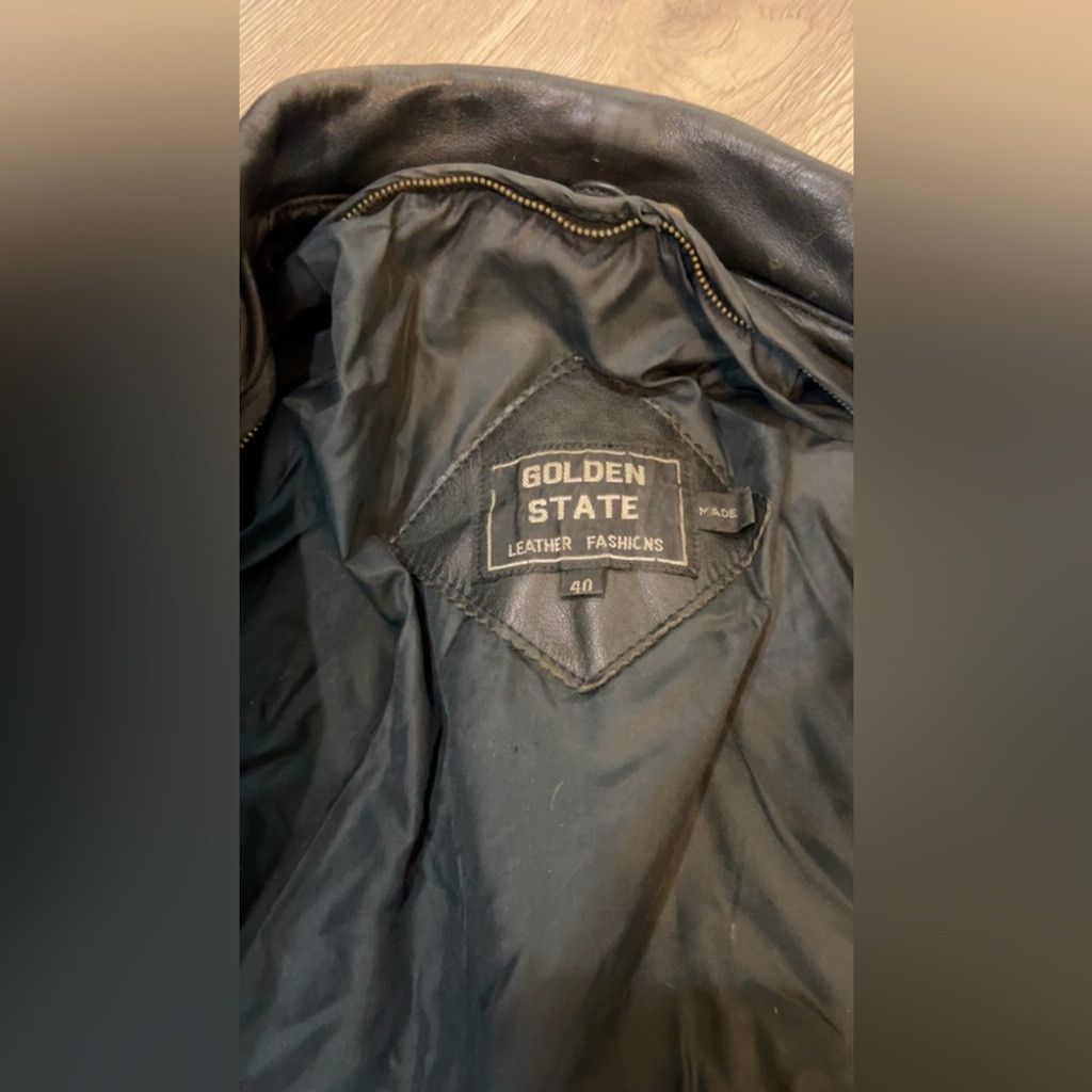 Other Vintage Classic Black bikers distressed heavy duty Leather Size US M / EU 48-50 / 2 - 7 Thumbnail