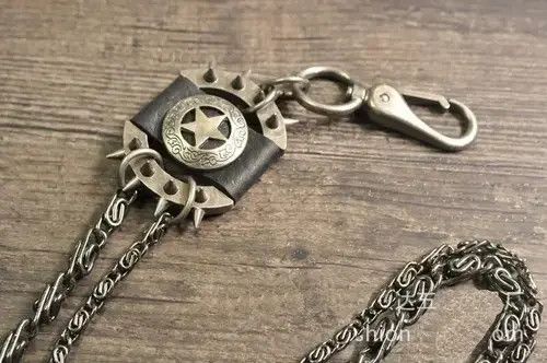 Jewelry Double Chain Trousers Pants Key Chains Size ONE SIZE - 2 Thumbnail