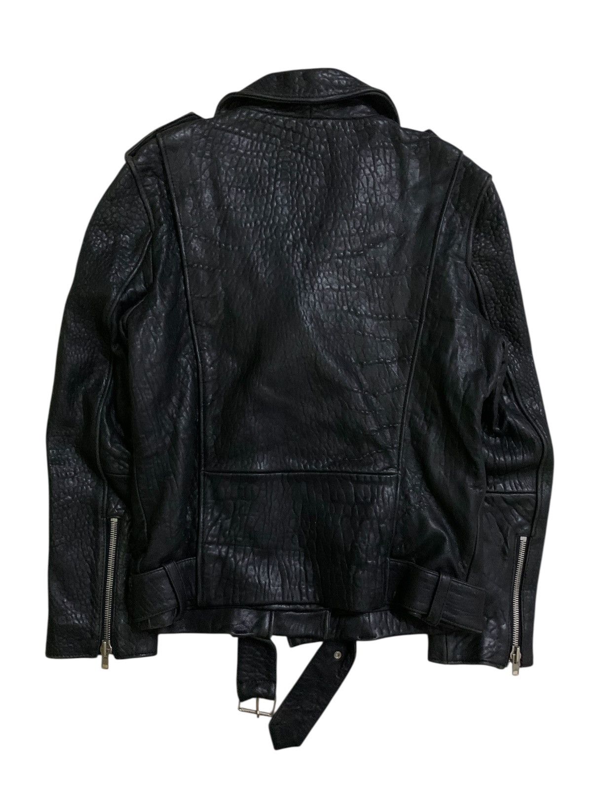 BIGI 💥Vtg Bigi Men Alligator Black Leather Jacket Size US S / EU 44-46 / 1 - 3 Thumbnail