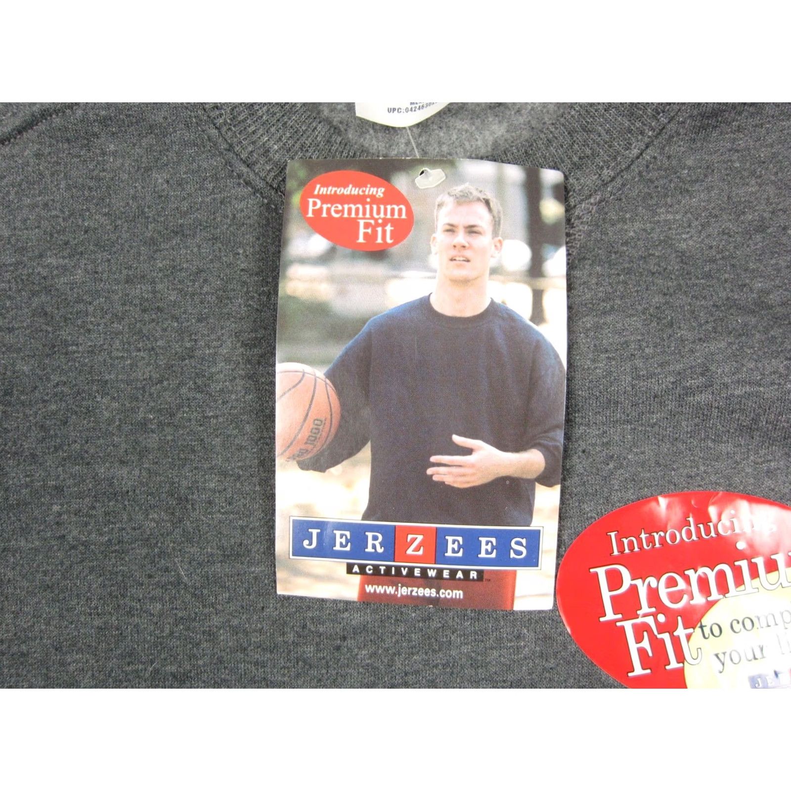 Jerzees VINTAGE Jerzees Sweatshirt Mens XL Gray Crewneck Premium Fit Sweatshirt Size US XL / EU 56 / 4 - 6 Thumbnail