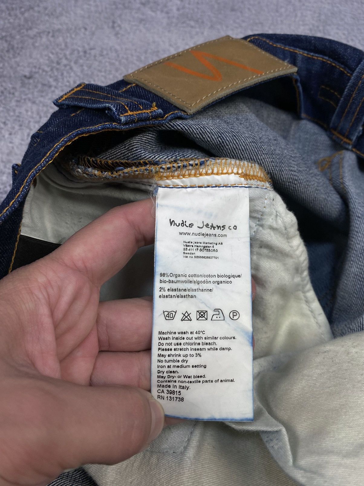 Nudie Jeans Nudie Thin Finn Organic Custom Jeans Size US 33 - 23 Thumbnail