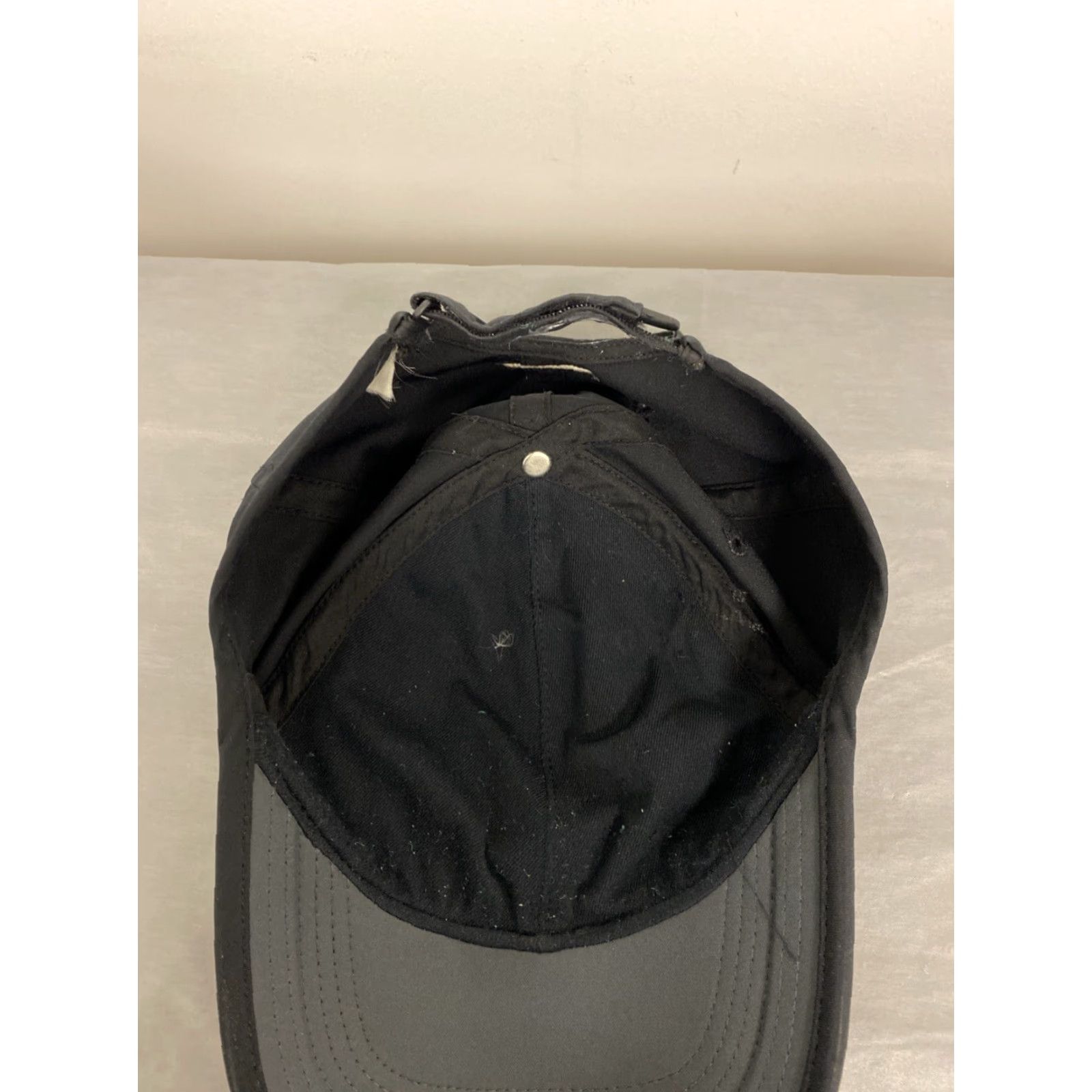 Nike VINTAGE Nike Dri Fit Baseball Cap Snapback M/L Black White Logo /662 Hat Men Size ONE SIZE - 5 Thumbnail
