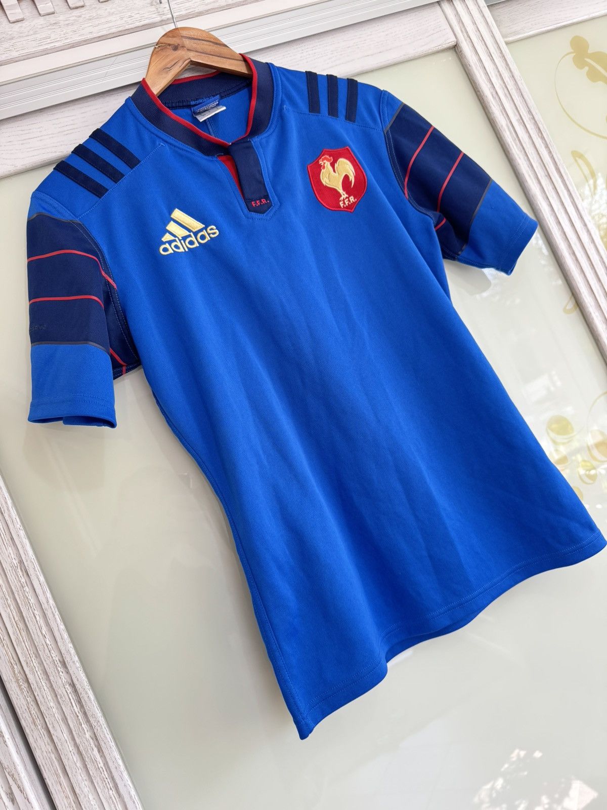 Adidas France 2015-2016 Home Rugby Jersey Shirt Kit Size US S / EU 44-46 / 1 - 4 Thumbnail