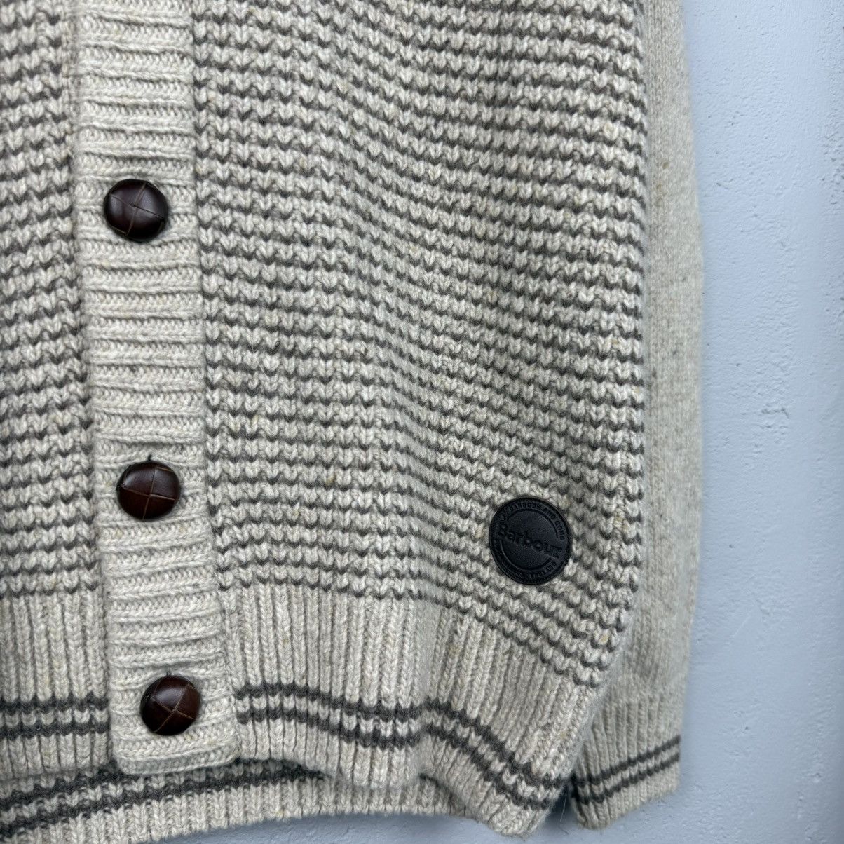 Barbour Vinatge Beacon Brand Barbour Cardigan Wool Sweater Size US L / EU 52-54 / 3 - 2 Thumbnail