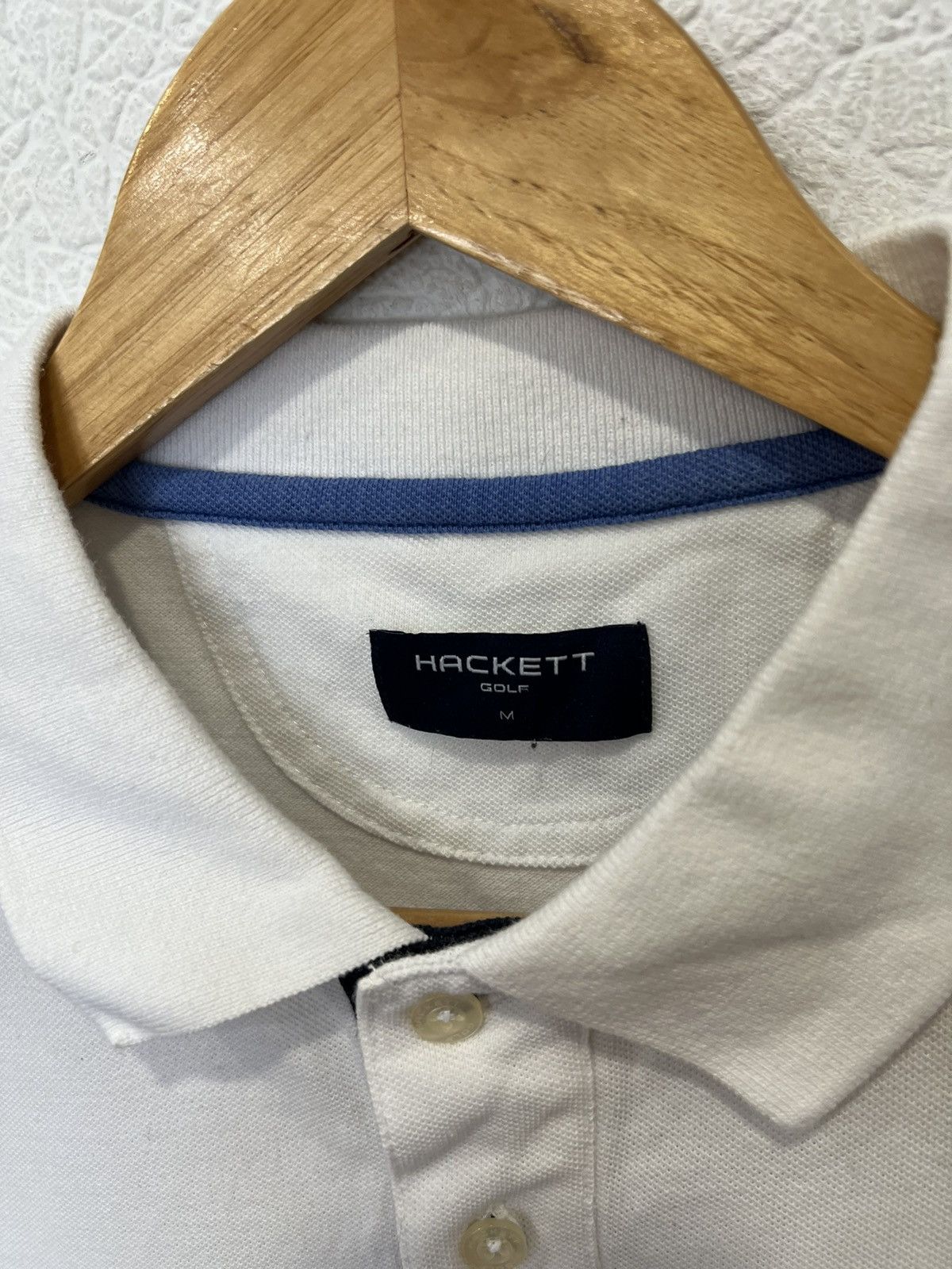 Hackett Hackett White Polo T Shirt Tee Size US M / EU 48-50 / 2 - 3 Thumbnail