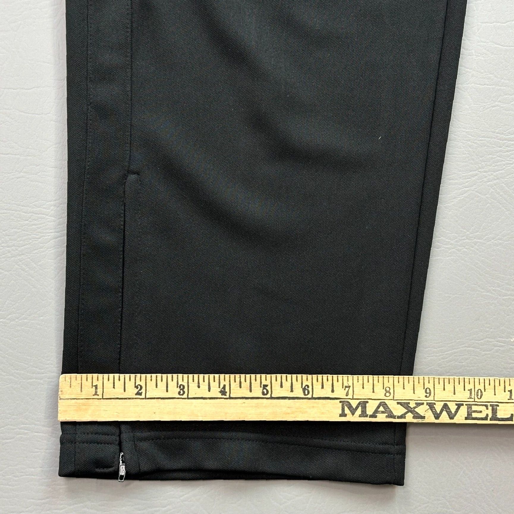 Starter VINTAGE Starter Track Pants Mens Small Black Embroidered Logo Ankle Zip Y2K Size US 29 - 6 Thumbnail