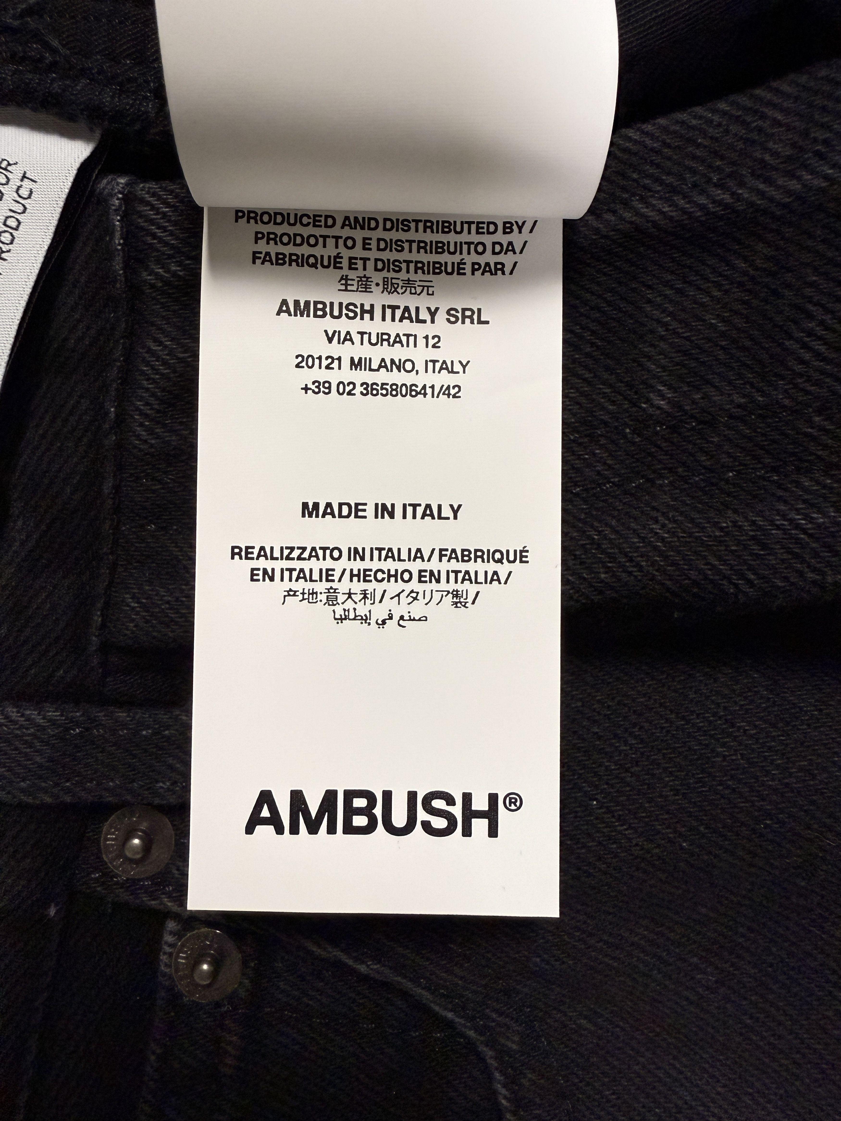 Ambush Design $670 Ambush Denim Waist Belt Baggy Jeans Size 29" - 18 Thumbnail