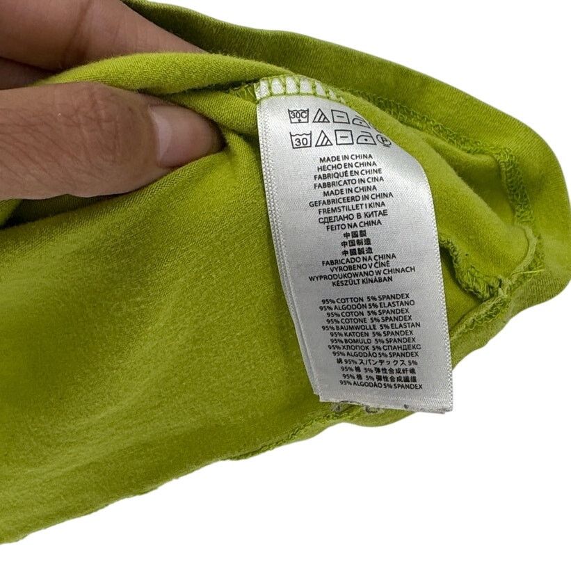 Michael Kors Michael Kors MK Ruched Half Zip Polo T-Shirt lime green 3XL Size 3XL / US 20-22 - 6 Thumbnail