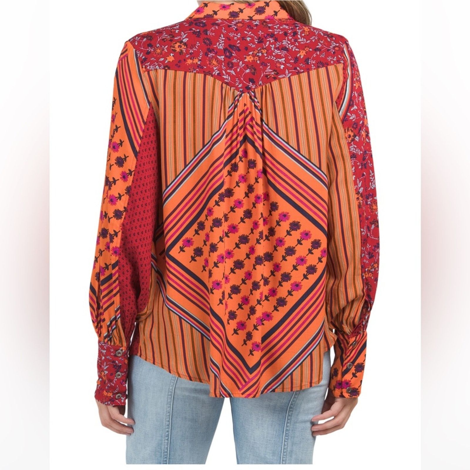 Free People 🎉LAST CHANCE🎉 FREE PEOPLE Hazel Button Down Top Size L / US 10 / IT 46 - 9 Thumbnail