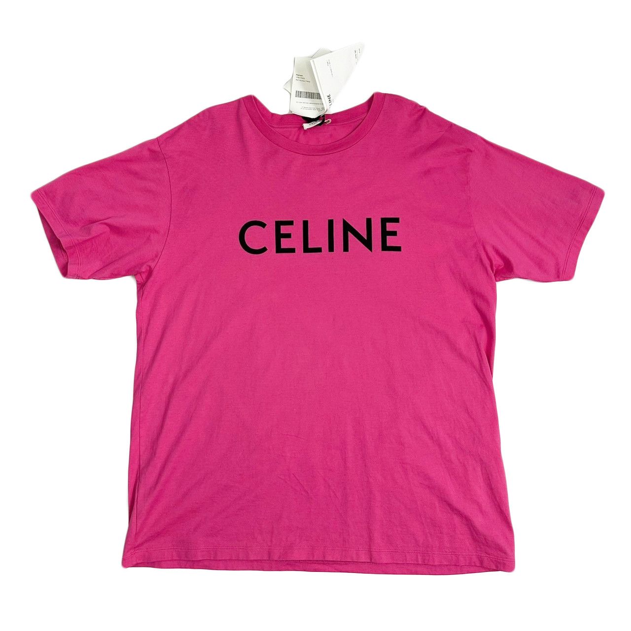 image of Celine Front Logo T-Shirt (77Dce240502006) in Pink, Men's (Size XL)