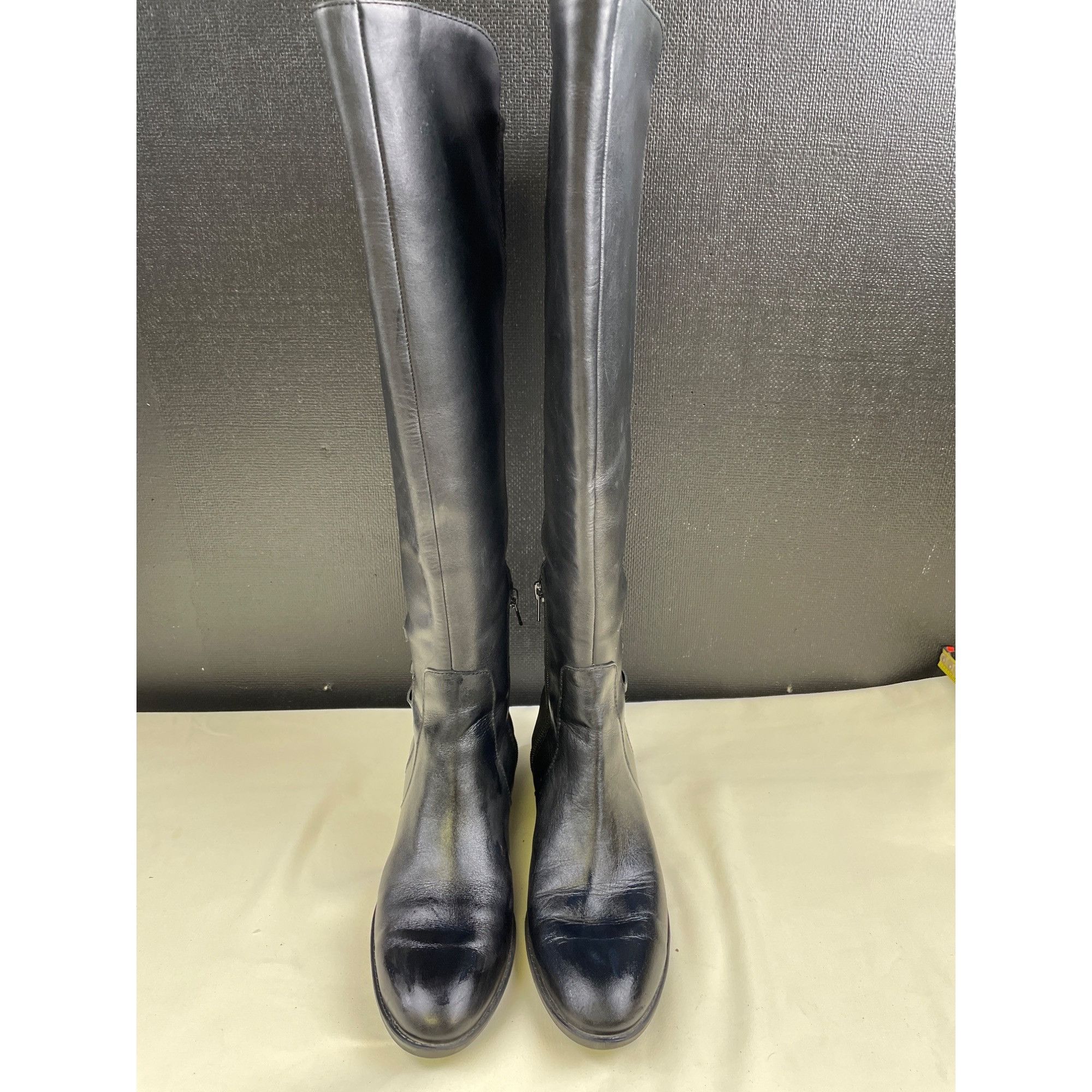 Vince Camuto Vince Camuto Women's Black Leather Riding Boots/Shoes Size 6 Size US 6.5 / IT 36.5 - 2 Thumbnail