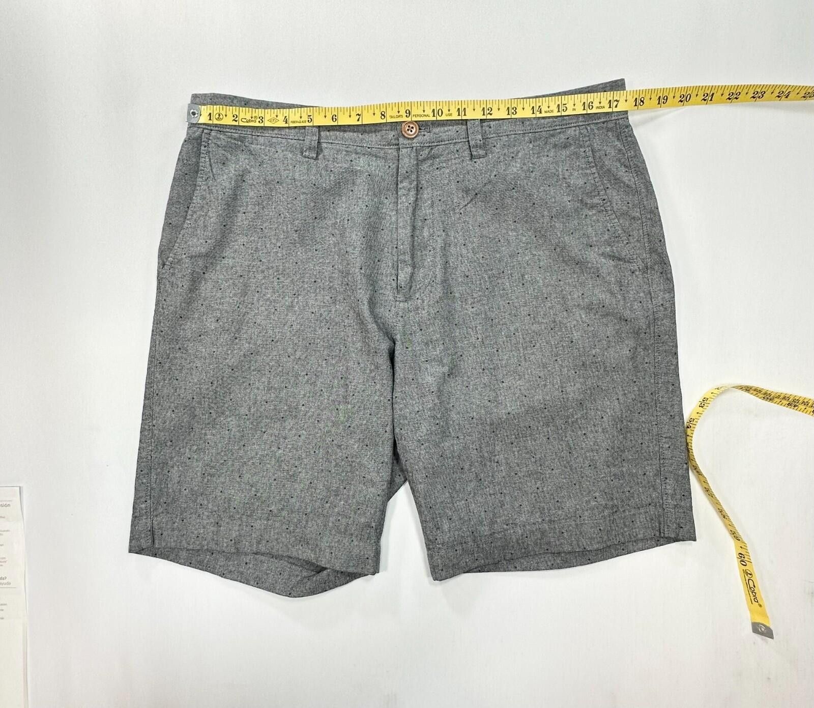 J.Crew J Crew Gramercy Flat Cotton Chino Shorts Mens Gray 33W Size US 33 - 3 Thumbnail