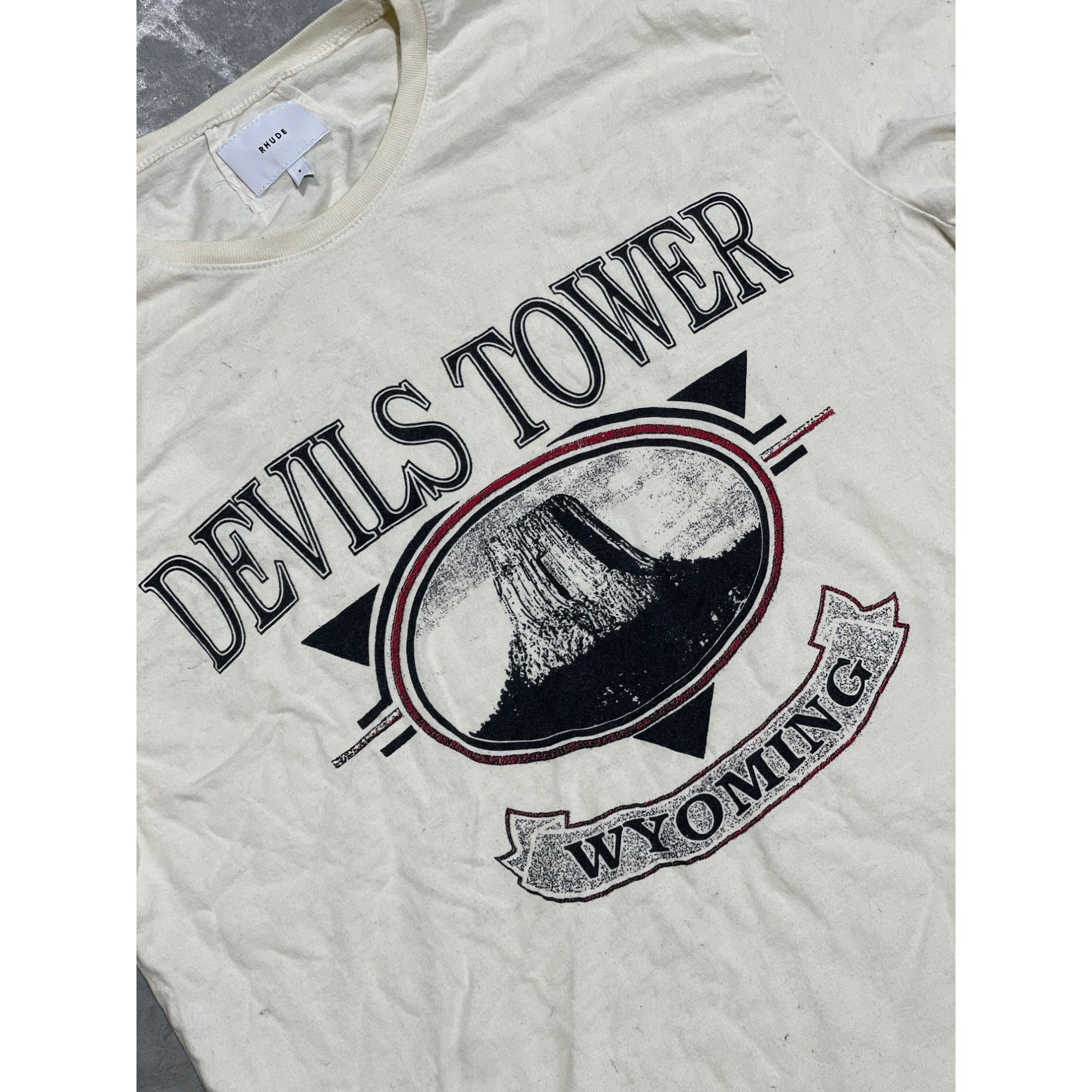 Rhude NEW RHUDE DEVIL TOWER TEE SZ SMALL Size US S / EU 44-46 / 1 - 2 Thumbnail