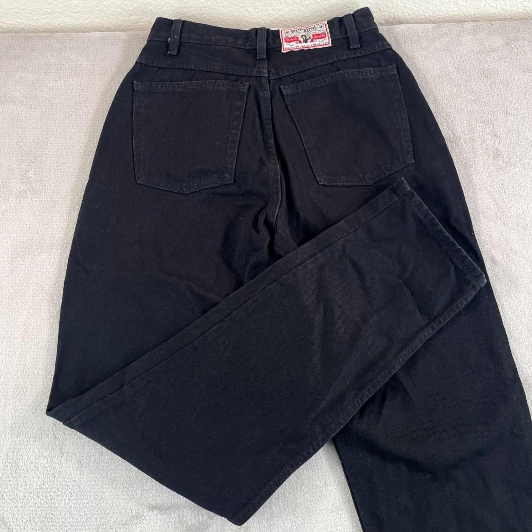Vintage Authentic Rockies Jeans Women 27 Black Relaxed Straight Leg Jeans Mens? Size 27" / US 4 / IT 40 - 2 Thumbnail