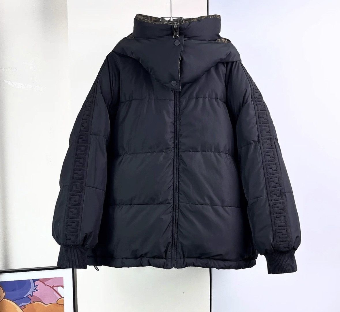 Fendi Fendi All-Over Print Double F Dual-Facing Down Jacket, Les Size S / US 4 / IT 40 - 3 Thumbnail