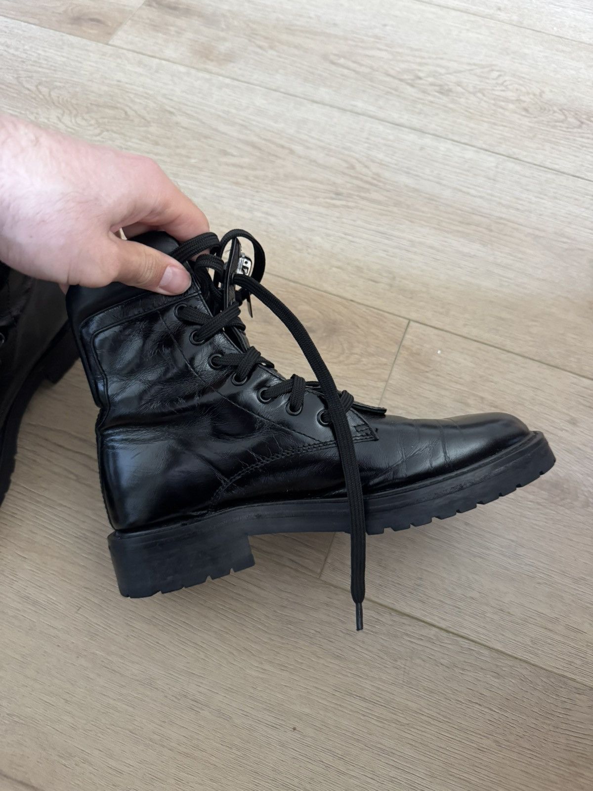 Saint Laurent Paris William Combat Boots Size US 7 / EU 40 - 5 Thumbnail