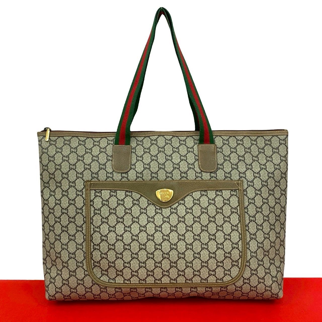 Gucci Gucci Gucci Old Gucci Plus PVC Leather Tote Bag Leather Tote Bag DUTY FREE for USA Size ONE SIZE - 1 Thumbnail