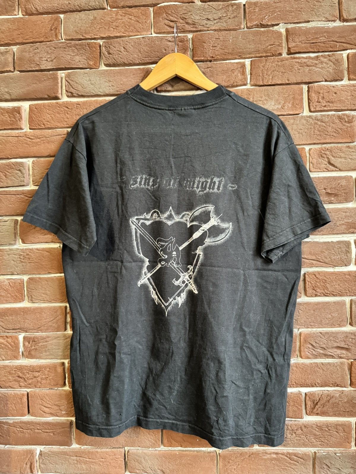 Band Tees Rare 00s Hellsaw Sins Of Might Vintage Band Black Metal Tee Size US L / EU 52-54 / 3 - 2 Thumbnail