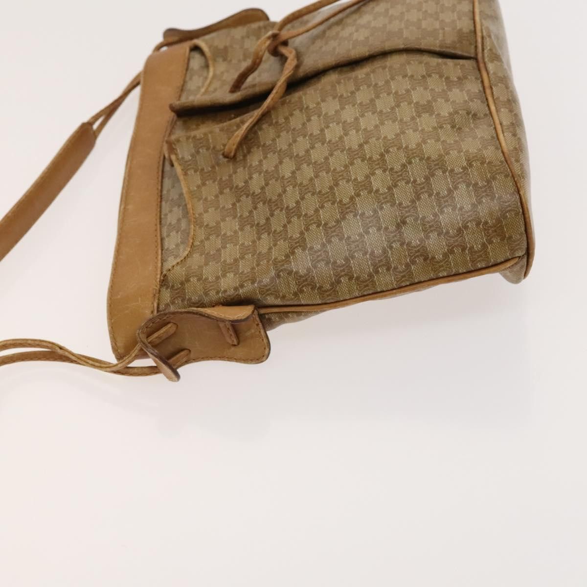 Celine CELINE Macadam Canvas Shoulder Bag Beige Gold Size ONE SIZE - 5 Thumbnail